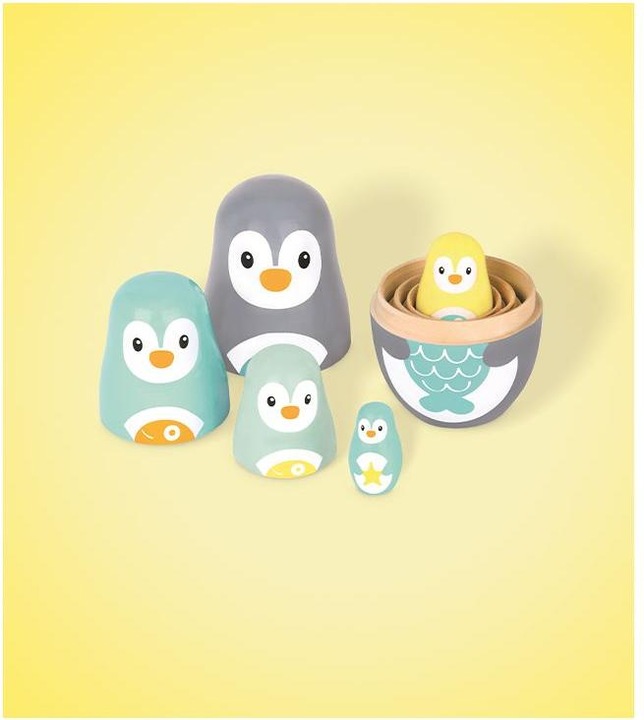 Actual product image Spielba Matryoshka Penguin