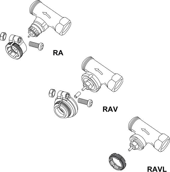 Actual product image EQ-3 Danfoss adapter set