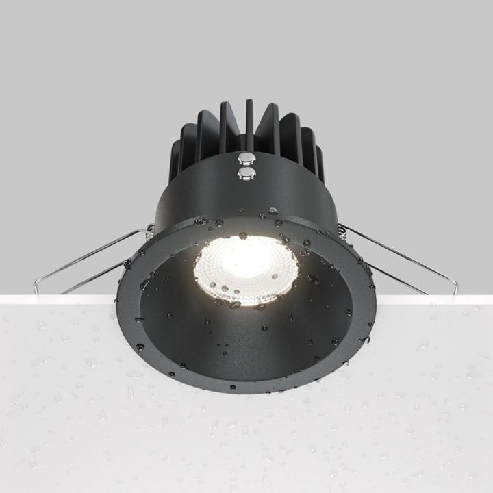 Immagine prodotto Maytoni Zoom LED downlight, luce da incasso 12W dimmerabile nero IP65 90Ra Ø8,5mm bianco neutro (930 lm)