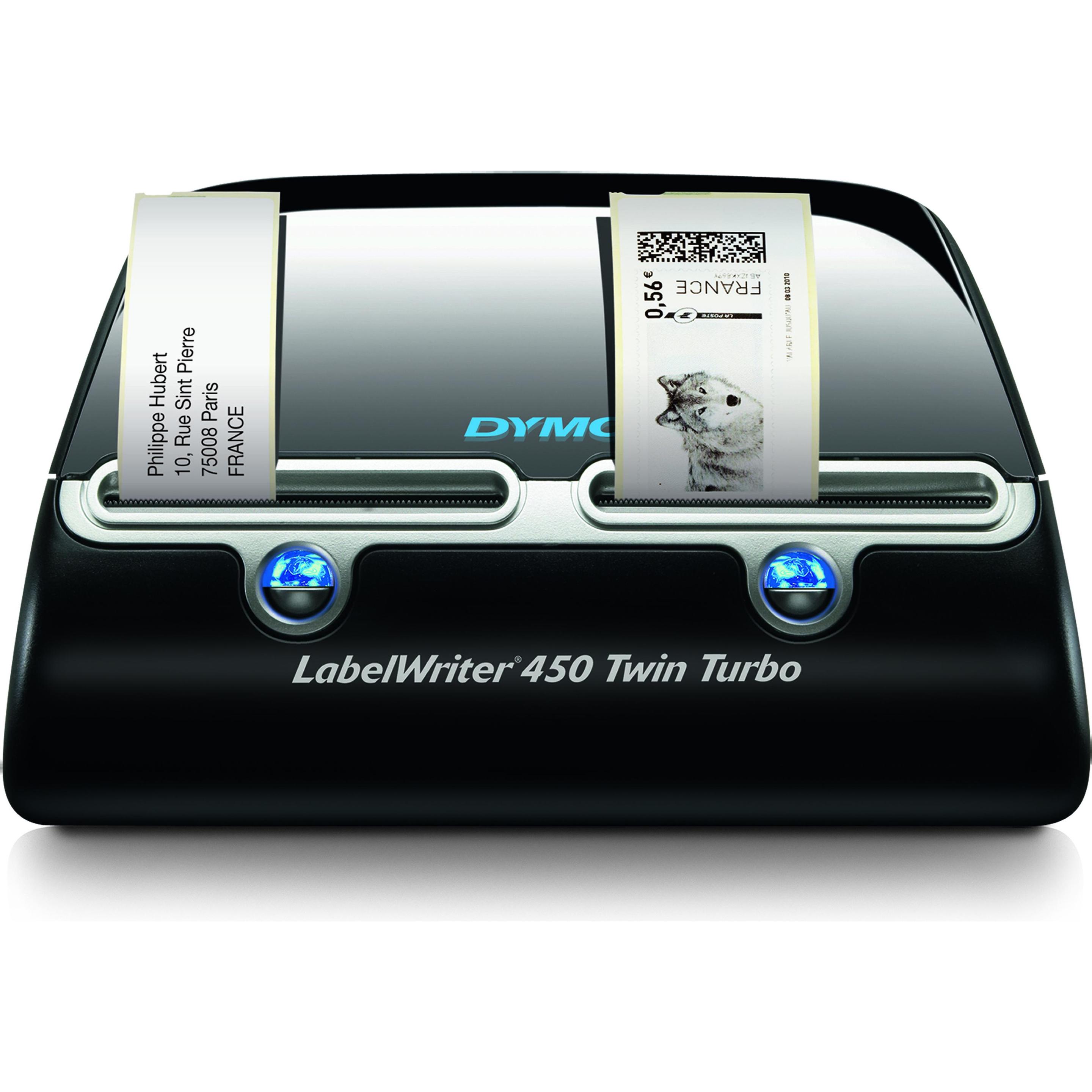 Thumbnail - Dymo Labelwriter 450 Twin Turbo (300 dpi), Etikettendrucker, Schwarz, Silber