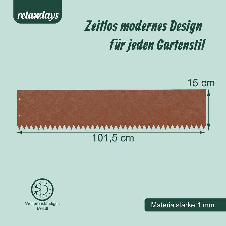 Actual product image Relaxdays Lawn edging (101.50 cm)