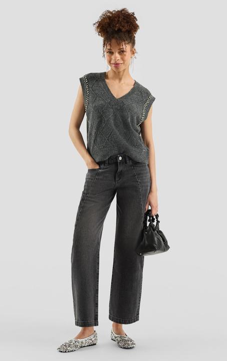 Image du produit s.Oliver Strickpullover Pullunder mit Glitzersteinen (XXL)