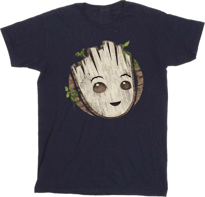 Produktbild I Am Groot Wooden Head TShirt (3XL)