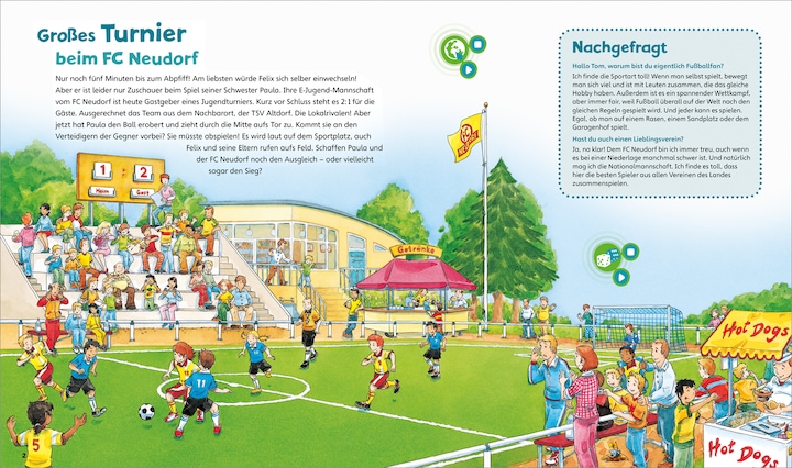 Produktbild Bookii WAS IST WAS Junior Auf geht's zum Fussball! (Deutsch, Christina Braun, Martin Lickleder, Claudia Kaiser, Dr. Andrea Beständig, Dirk Hennig, 2018)