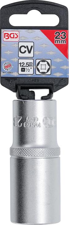 Produktbild BGS Steckschlüssel-Einsatz Sechskant, tief | Antrieb Innenvierkant 12,5 mm (1/2") | SW 23 mm (23 mm)