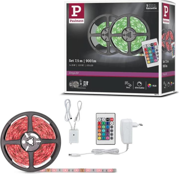 Image du produit Paulmann SimpLED Stripe (RGB, Violet, 500 cm, Intérieur)