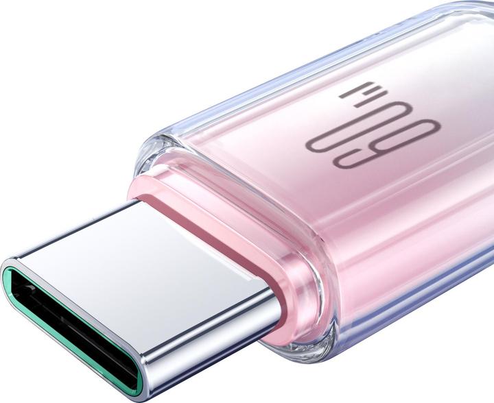 Produktbild Joyroom S-A42 Crystal Clear Series Fast Charging Data Cable Type-C to Type-C 60W 1.2m White (1.20 m, 60 W)