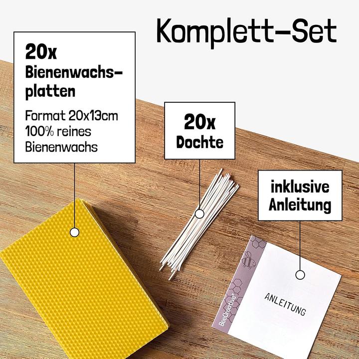Image du produit Be Creative Bienenwachskerzen Bastelset