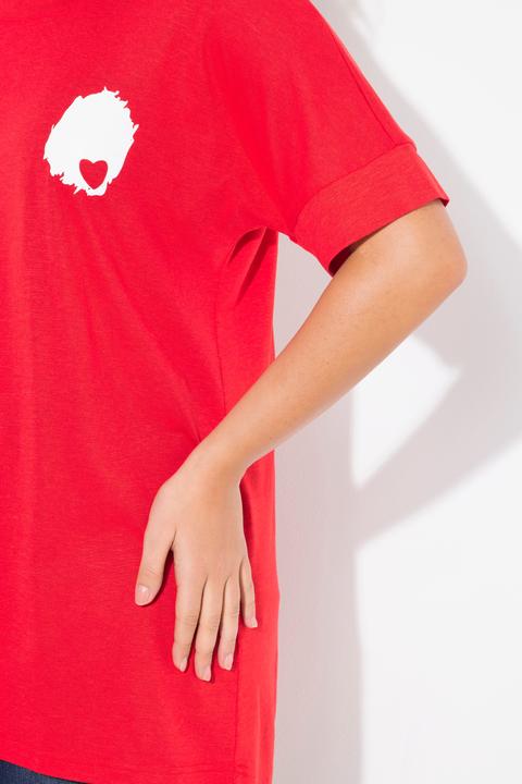 Produktbild Ulla Popken T-Shirt, Rückendruck, Oversized, Rundhals, Halbarm (46, 48)