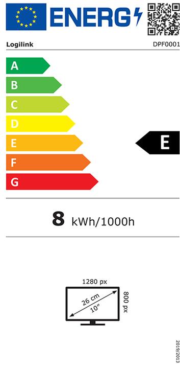 Energy Label LogiLink Prüfen (10.10", 1280 x 800 pixels)