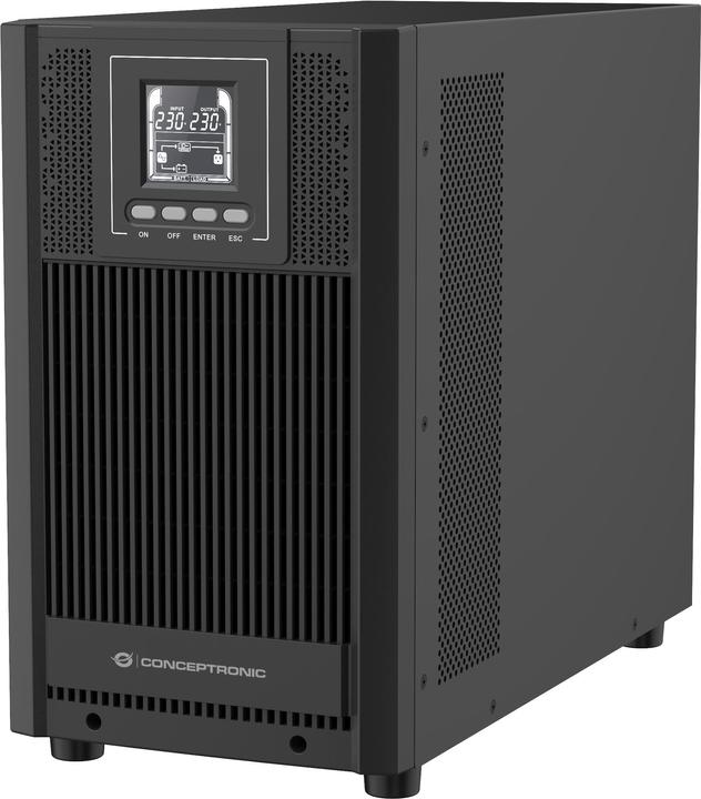 Actual product image Conceptronic ZEUS UPS 3000VA 2700W Online UPS,IEC EPO Port (3000 VA, 2700 W, Online double converter UPS)