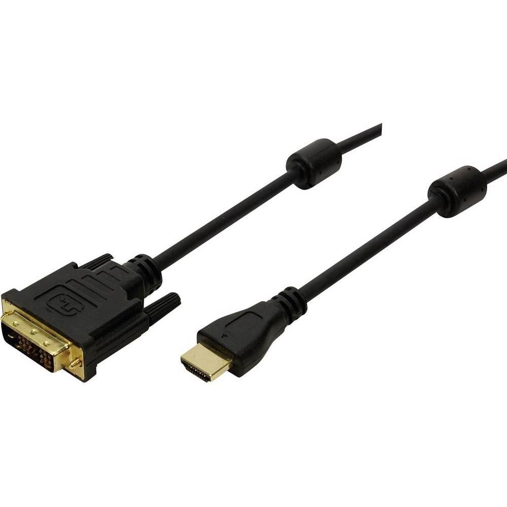 LogiLink DVI — HDMI (Typ A) (3 m, DVI, HDMI), Video Kabel