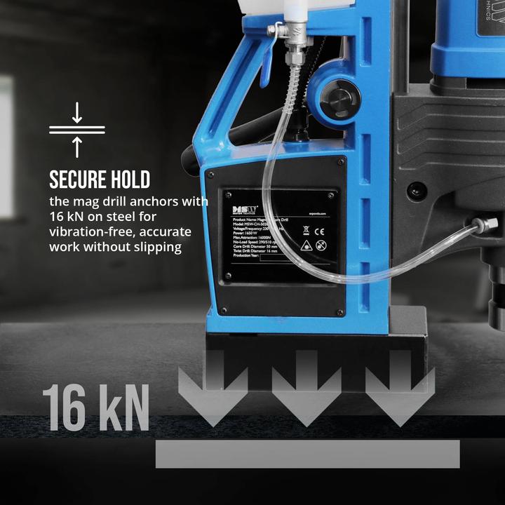 Produktbild MSW Magnet-Bohrmaschine 1650 W 290/510 U/min 16 kN für 16/50 mm Bohrer