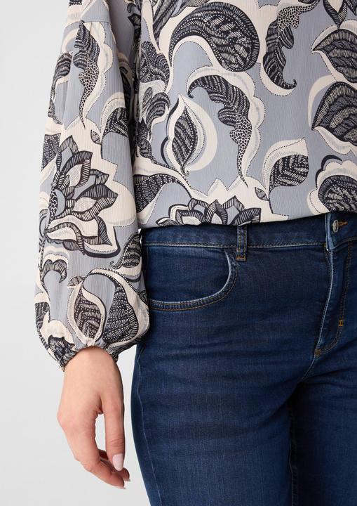 Immagine prodotto Comma Bluse Chiffonbluse mit Ballonärmeln und floralem Muster (36)