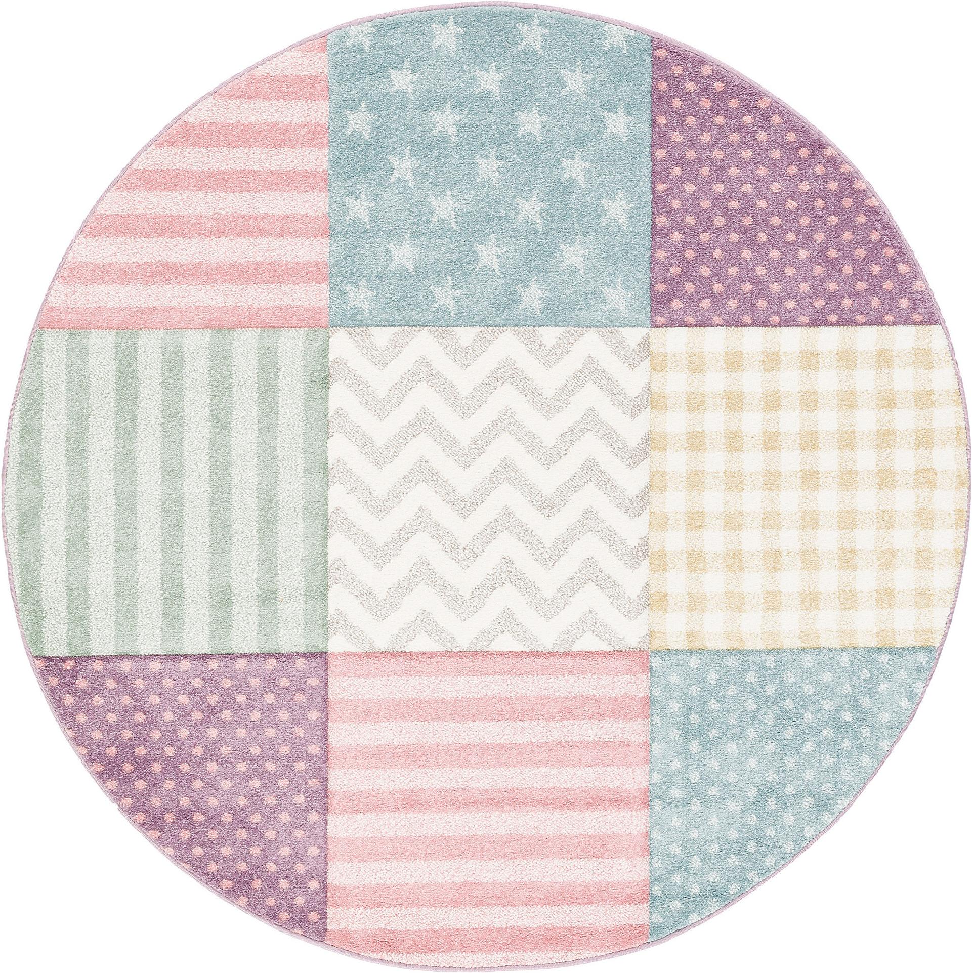 Thumbnail - Pergamon, Kinderteppich, Kinder und Jugend Teppich Maui Sterne Rund (Ø 120 cm)