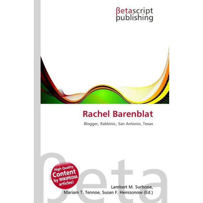 Thumbnail - Rachel Barenblat, Fachbücher von Lambert M. Surhone, Miriam T. Timpledon, Susan F. Marseken