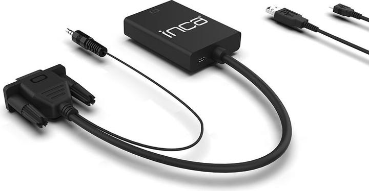 Actual product image Inca Adapter IVTH-02 VGA + USB-A + Audio > HDMI, 0.2m retail (0.20 m)