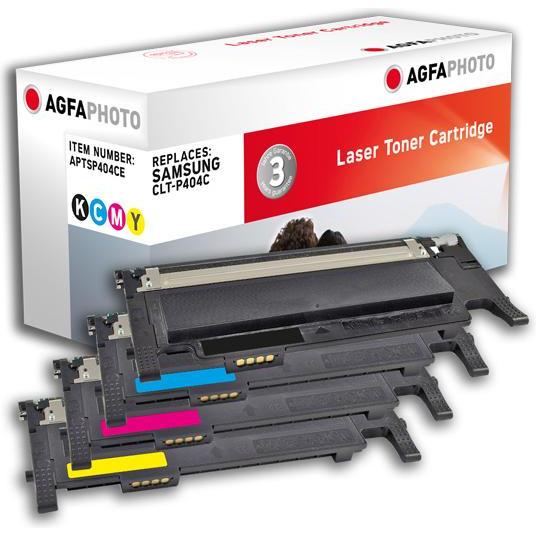 AGFAPHOTO, Toner, TONER K/C/M/Y, RPL. CLT-P404C (M, BK, C, Y)