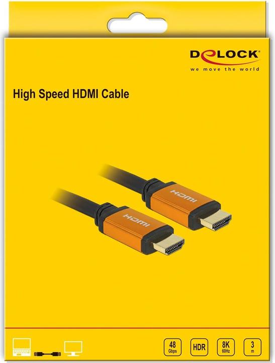 Produktbild Delock HDMI (Typ A) — HDMI (Typ A) (3 m, HDMI)
