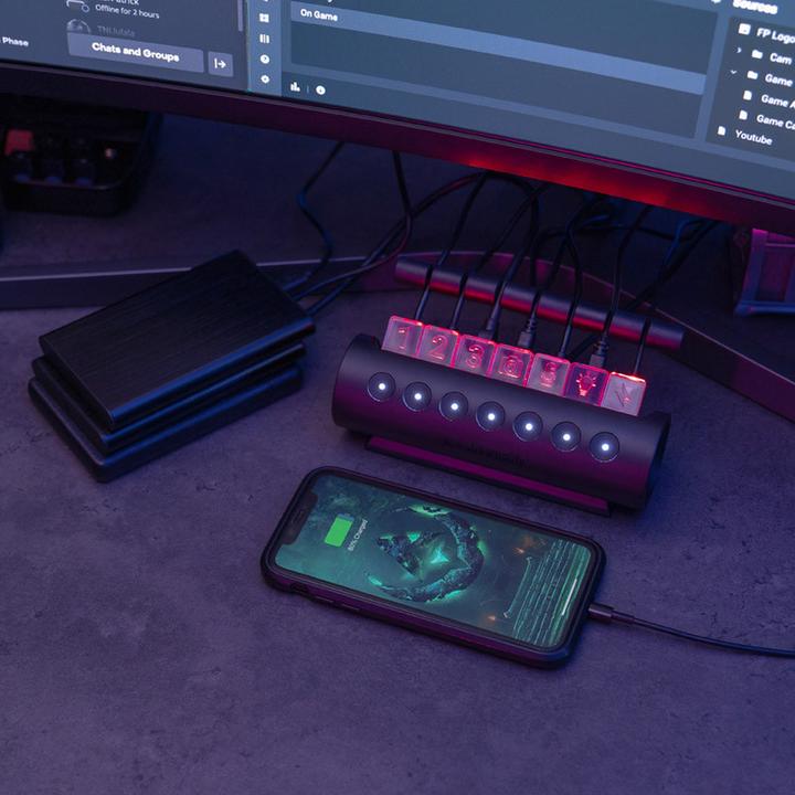 Produktbild Streamplify Hub Ctrl 7 Slot (USB-A, 7 Ports)