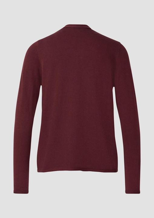 Produktbild s.Oliver Strickjacke Feinstrickjacke mit Rollkante am Saum (44)