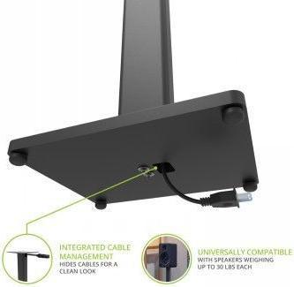 Produktbild Kanto TV-Halterung AUDIO AUDIO 28" UNIVERSAL BOOKSHELF SPEAKER FLOOR STAND - BLACK (PAIR)