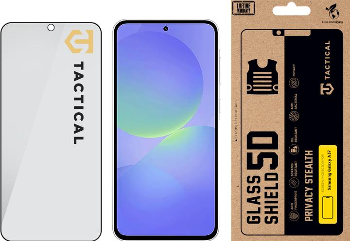 Actual product image Tactical Sichtschutz aus 5D-Glas für Samsung Galaxy A37, Schwarz (Samsung Galaxy A37)