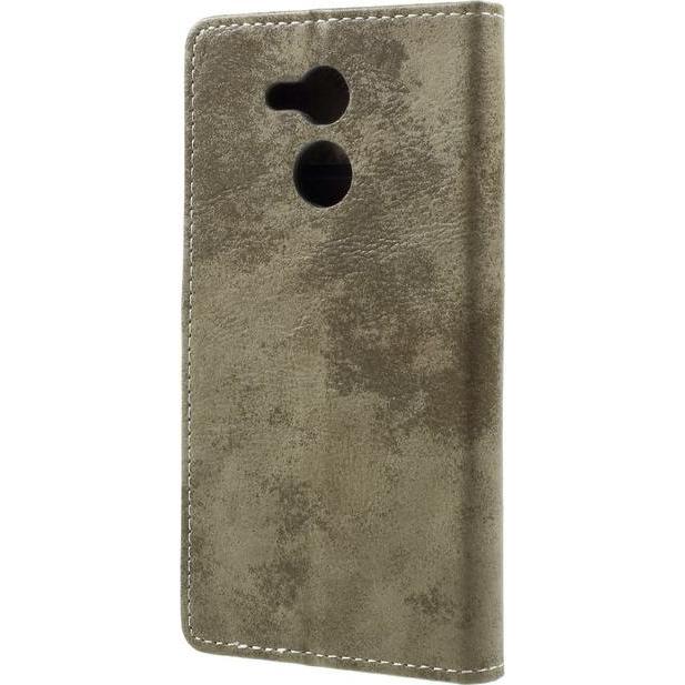 Thumbnail - MU Classic Vintage Look Leder Hülle (Honor 6C Pro, Honor V9 Play), Smartphone Hülle, Braun