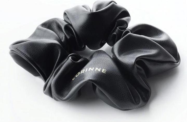 Immagine prodotto Corinne Fascetta per capelli vegan scrunchie nera (Elastico per capelli)