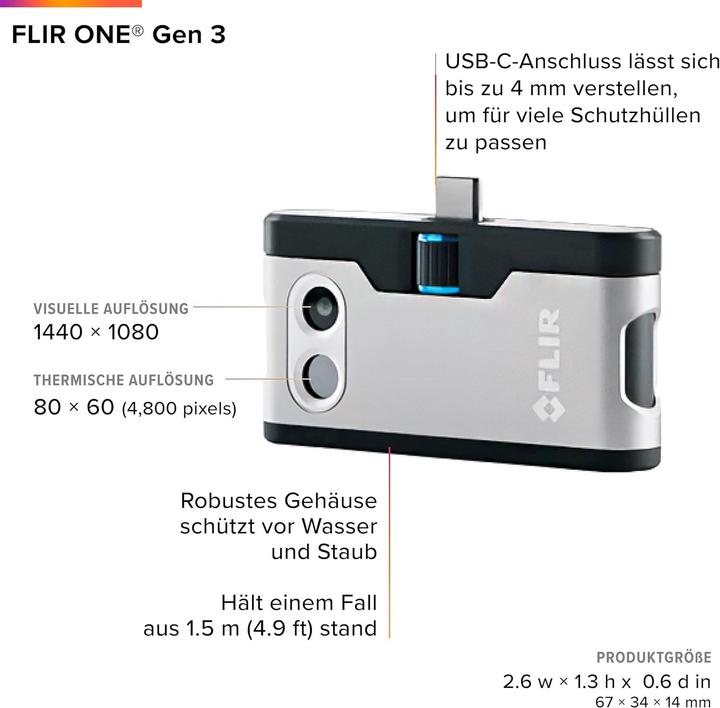 Actual product image Flir Thermal Camera One Android V3 (USB-C)