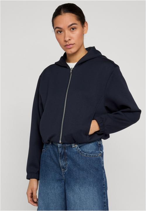 Produktbild Urban Classics Ladies Scuba Zip Hoodie navy M (M)