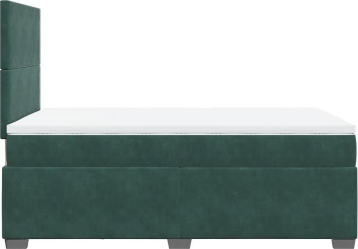 Produktbild vidaXL Bo x springbett mit Matratze 160 x 200 cm Samt (160 x 200 cm)