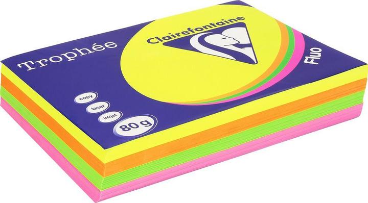 Produktbild Clairefontaine Kopierpapier Trophée Colored Copy FSC A4, Mehrfarbig,80 g/m² (A4, 500 Blätter, 80 g/m²)
