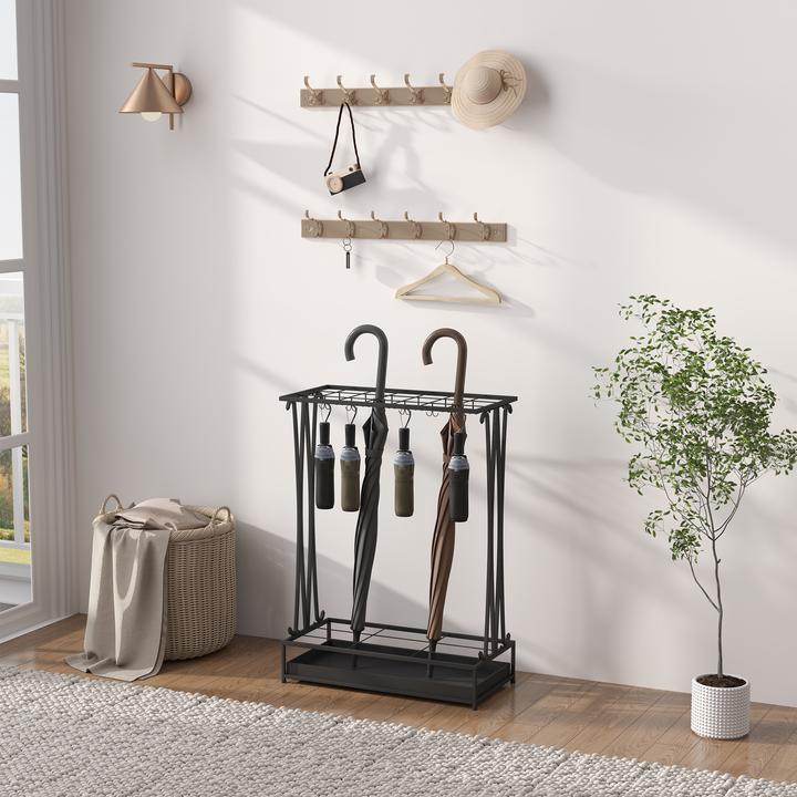 Produktbild Homcom Schirmhalter Stahl Schwarz