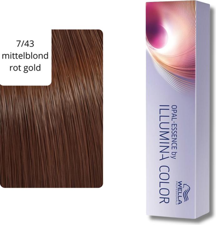Image du produit Wella Illumina Color (7/43 blond moyen blond rouge-or)