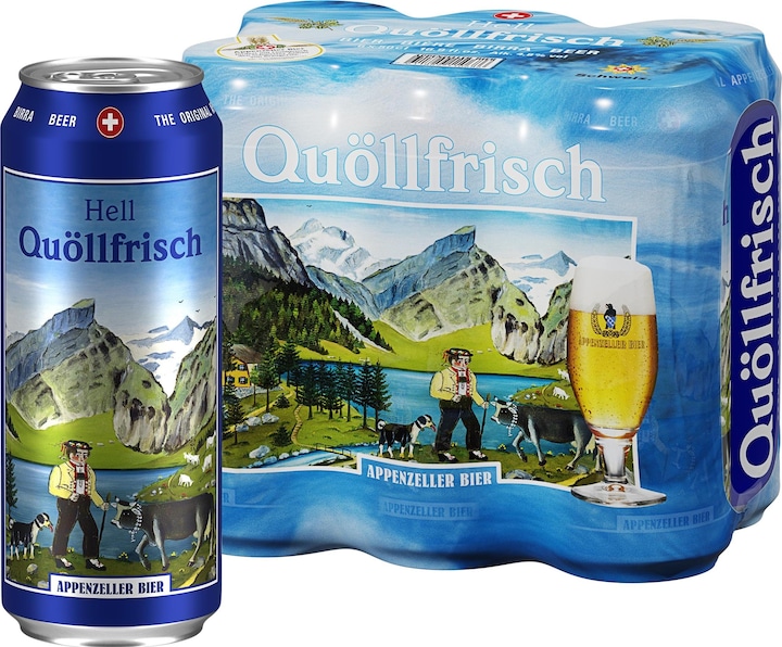 Produktbild Appenzeller Bier Appenzeller Quöllfrisch Lager (6 x 50 cl)