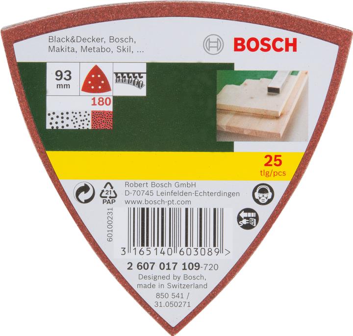 Productafbeelding Bosch Zubehör Delta schuurpapier met klittenband (180)