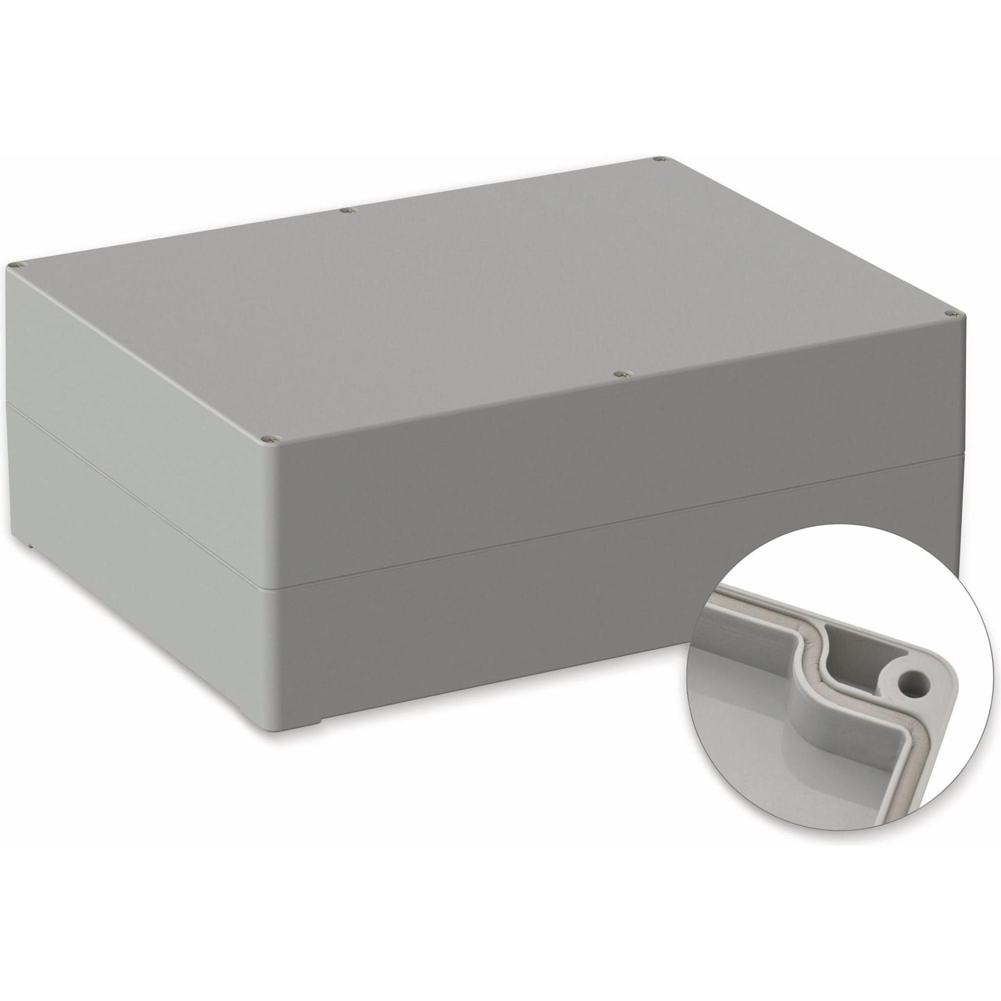 Pollini Gehäuse, 5U350400, 300x230x110 mm POLLIN, IP65, Lichtgrau (Gehäuse), Elektronikzubehör + Gehäuse, Grau