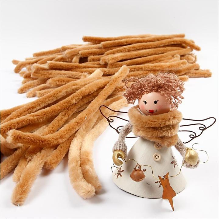Image du produit Creativ Company Chenilledraht 50 Stück, Beige, Länge: 30 cm, Durchmesser (0.30 m)