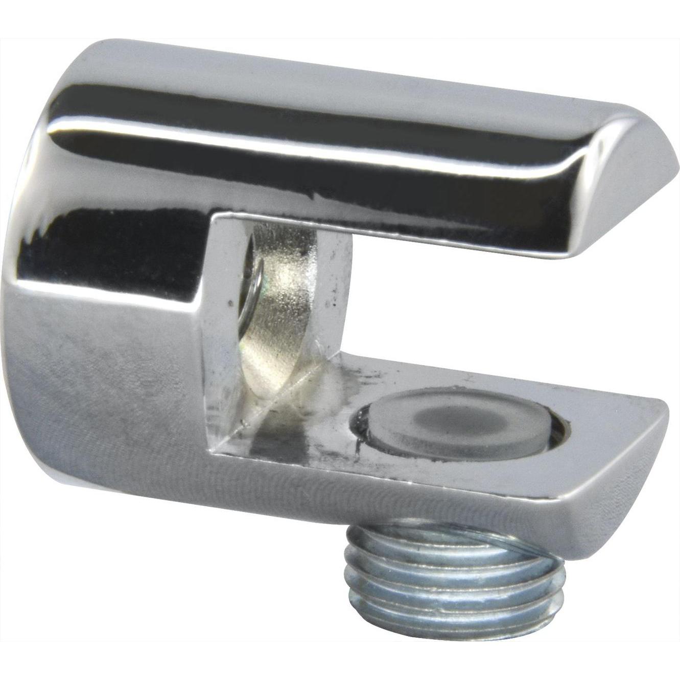 Fonsegrive, Möbelausstattung, Glastablar-Klemmträger Pescara,Glasstärke 6-10mm,Zinkdruckguss verchromt poliert (1 Stk.)