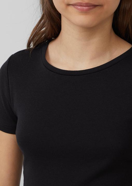 Actual product image S.Oliver T-Shirt Verkürztes T-Shirt im Slim Fit aus Rippware (146, 152)