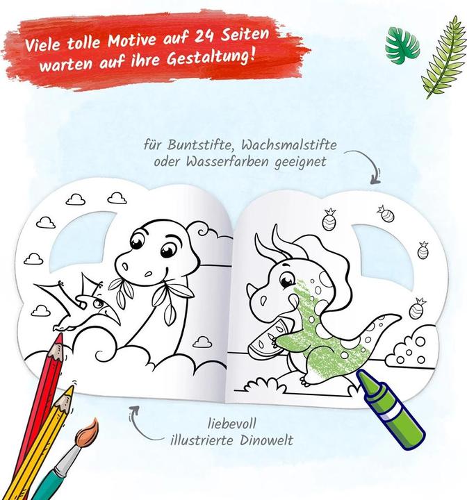 Image du produit Livre de coloriage Stickers Dino à colorier