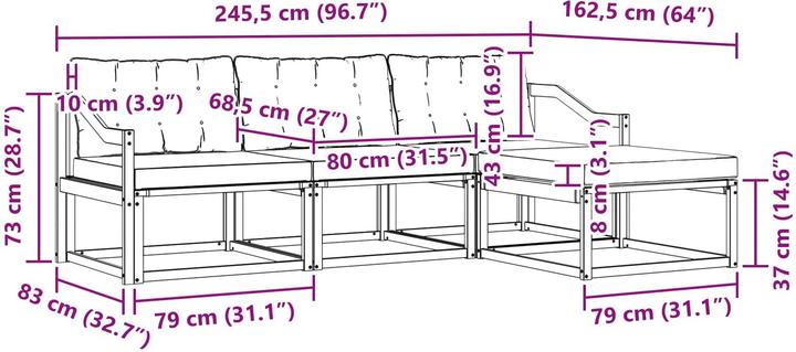 Image du produit vidaXL Outdoor-Sofa