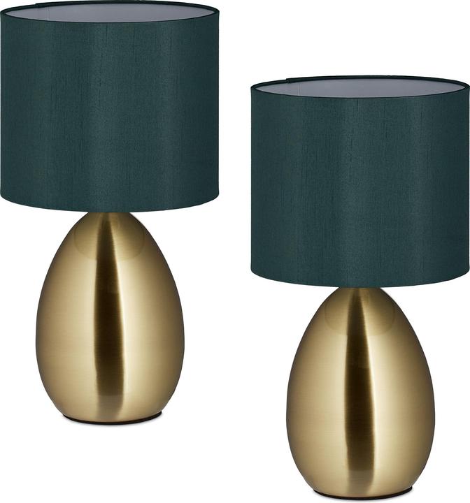 Produktbild Relaxdays Nachttischlampe 2er Set (E14)