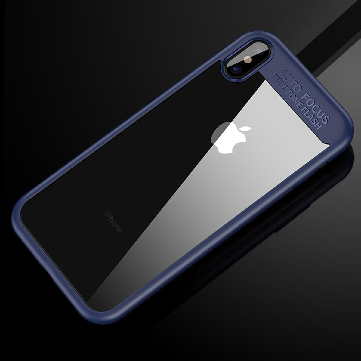 König Design Ultra Slim Case für Apple iPhone X Handyhülle Schutz Cover Bumper Etuis Blau Neu (Apple iPhone X), Smartpho...