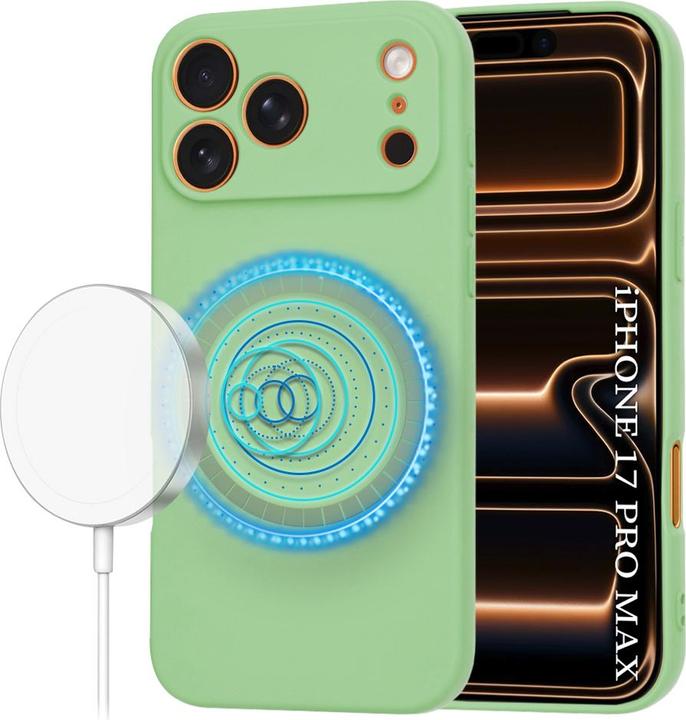 Actual product image Techsuit - SoftFlex MagSafe - iPhone 17 Pro Max - Mint Green (Apple iPhone 17 Pro Max)