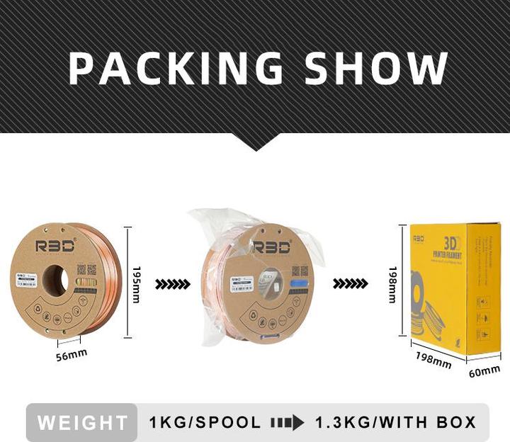 Actual product image R3D PLA+ Yellow Filament 1.75mm 1Kg (PLA+, 1.75 mm, 1000 g, Yellow)