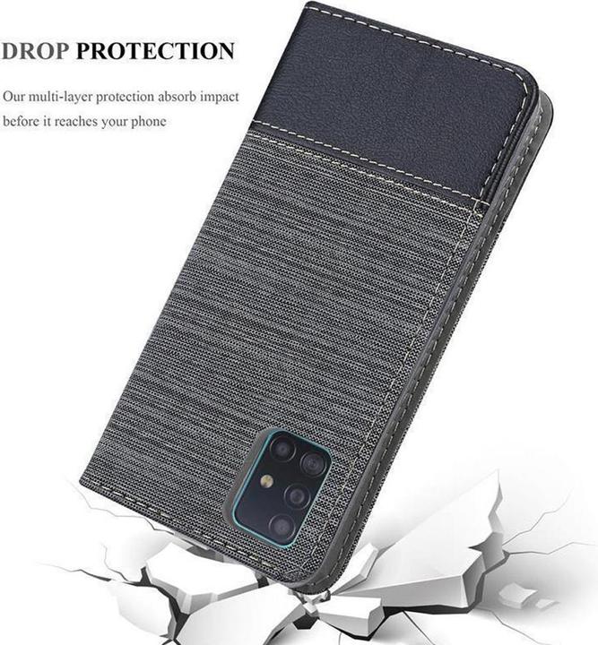 Produktbild Cadorabo Book Jeans Optik Cover (Samsung Galaxy A51 5G)