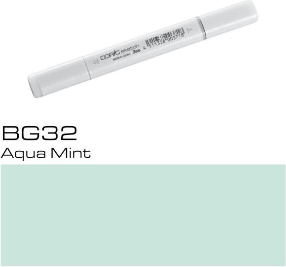 Actual product image Copic Sketch type BG - 32 (BG32 - Aqua Mint, 1 x)