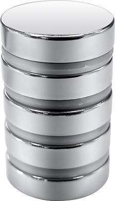 Image du produit Rs Pro Aimant néodyme, disque, 20mm x 5mm (1 x)